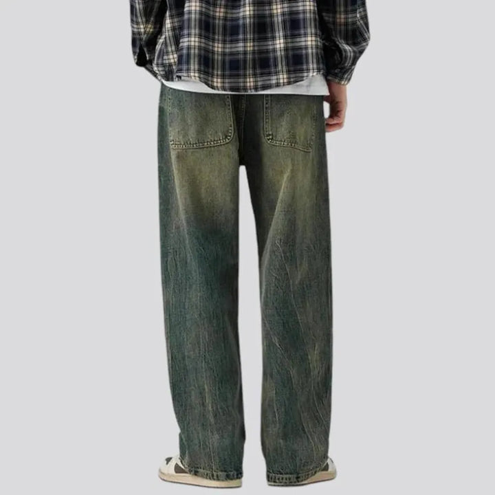 Baggy fashion 90s men's jeans