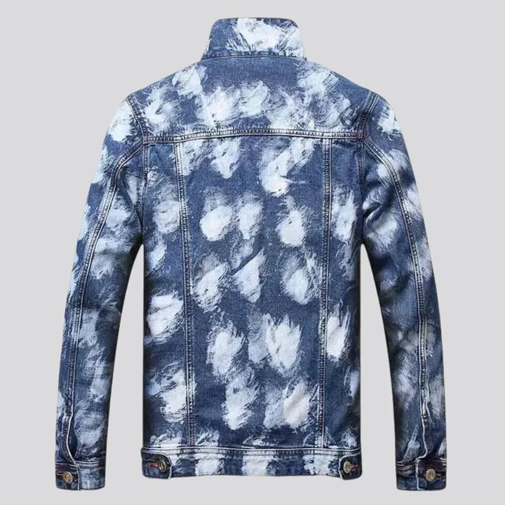 Trendy slim-fit men's jeans jacket