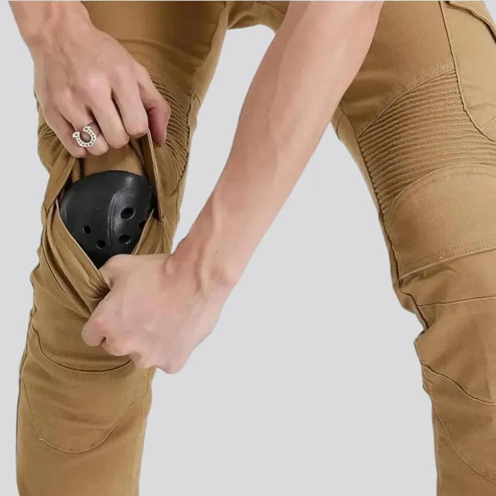 Protective motorcycle men's denim pants