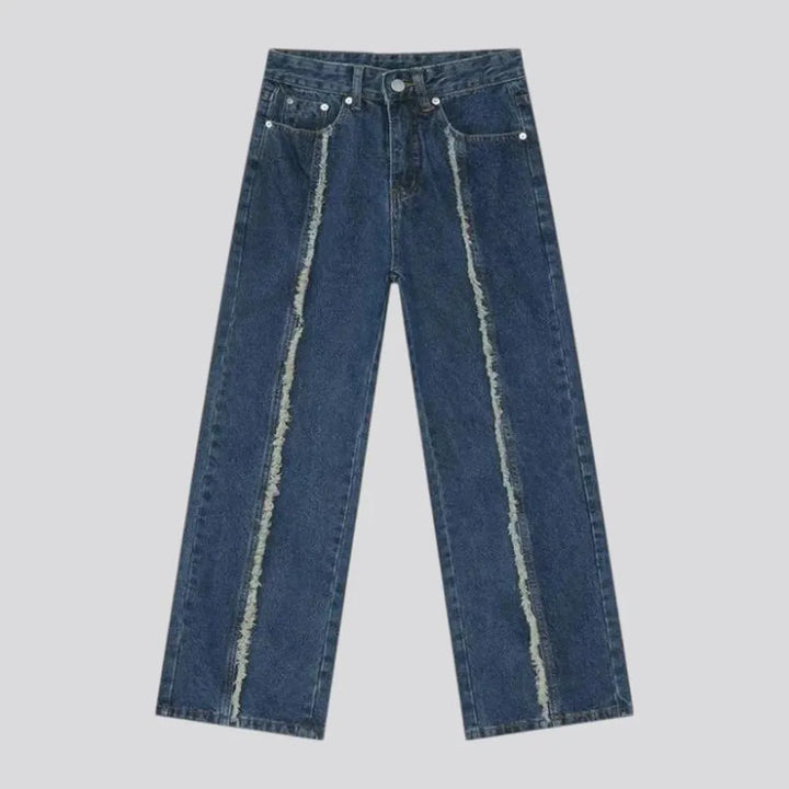 Vintage look medium rise men's jeans