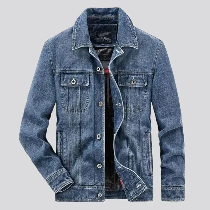 Stylish casual men's jean jacket