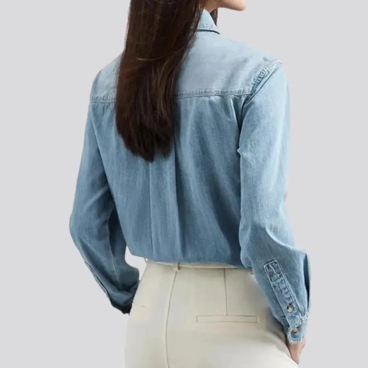 Regular women's denim shirt