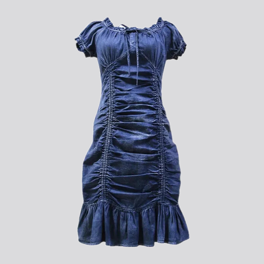 Fashion mini jean dress