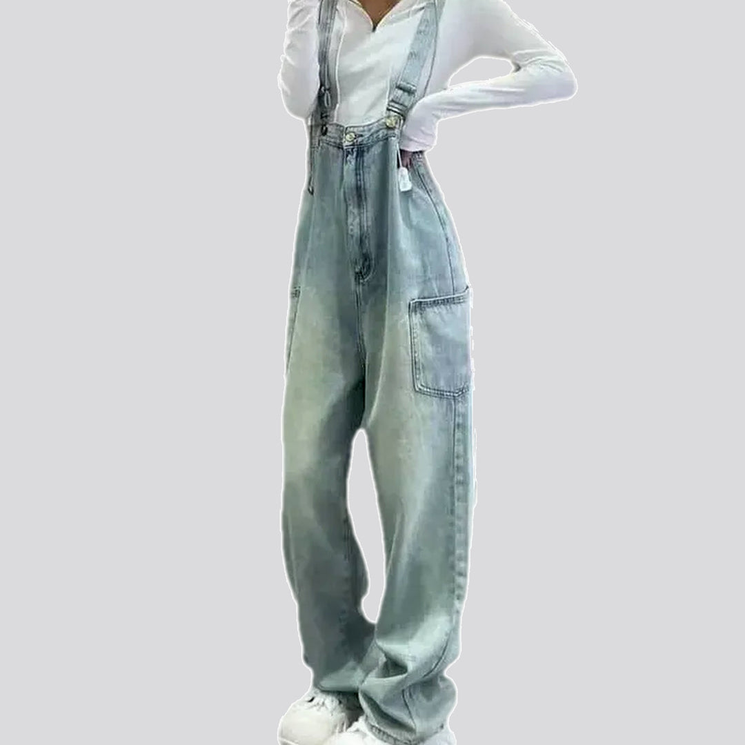 Lightweight Slouchy Style Women's Denim Overall | Jeans4you.shop