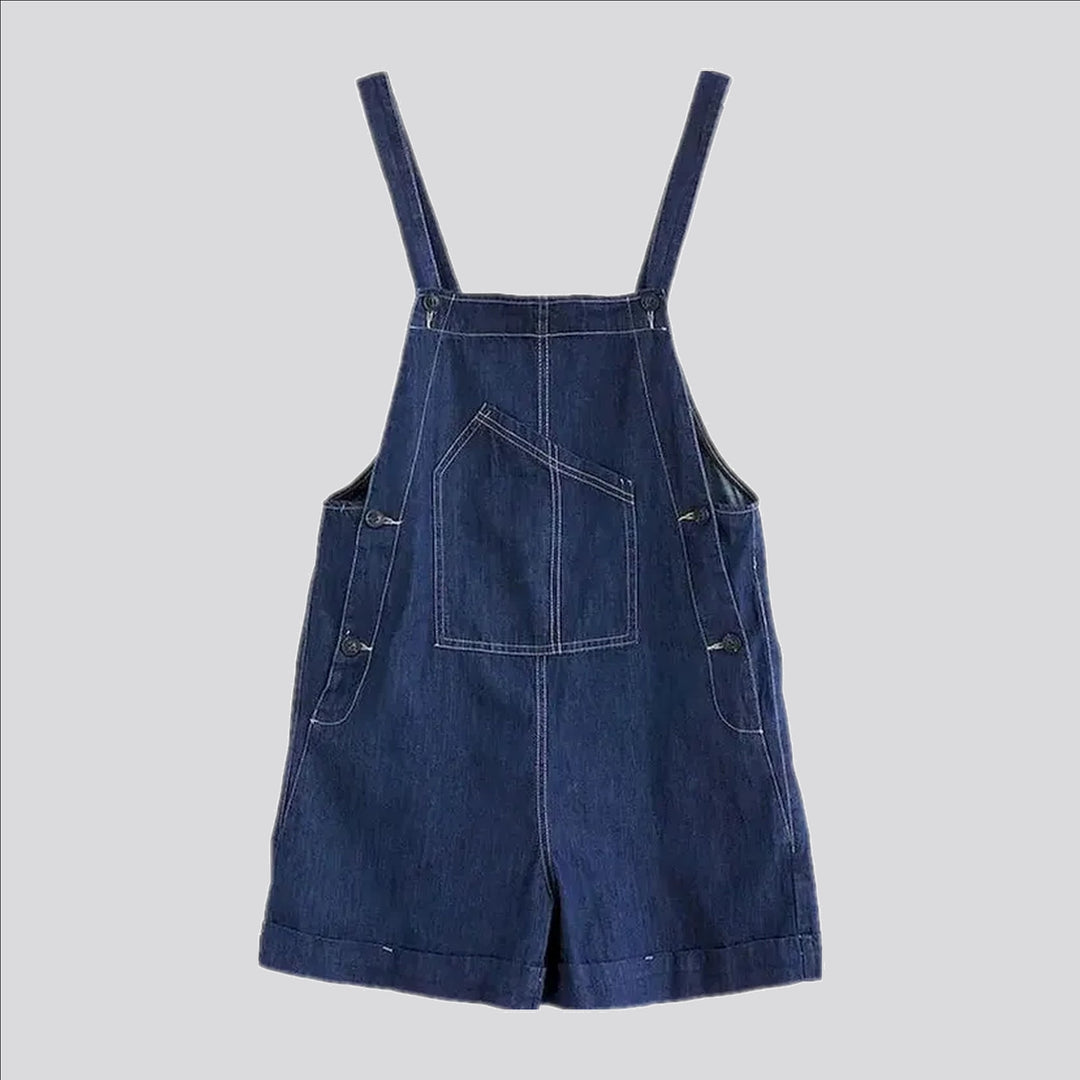 Boho chic women's denim overall