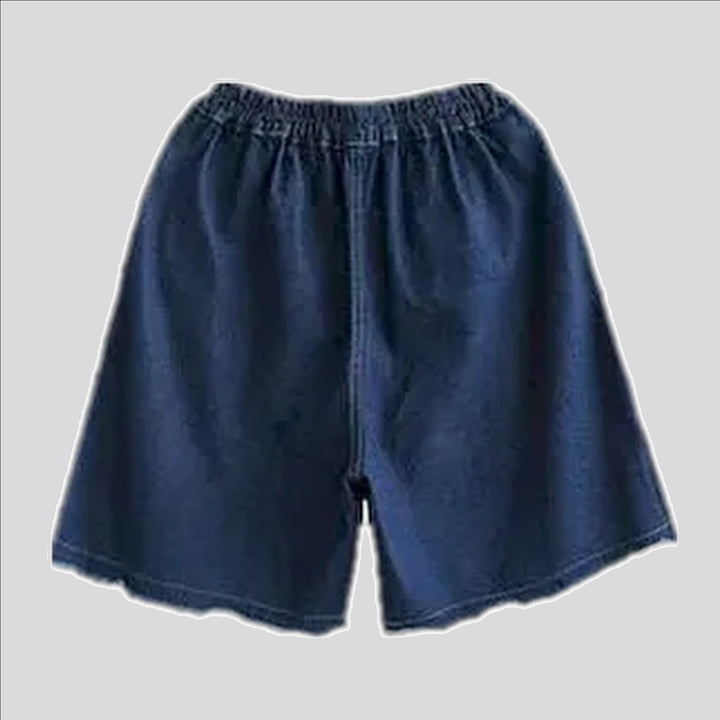 High-waist jeans bermudas shorts for ladies