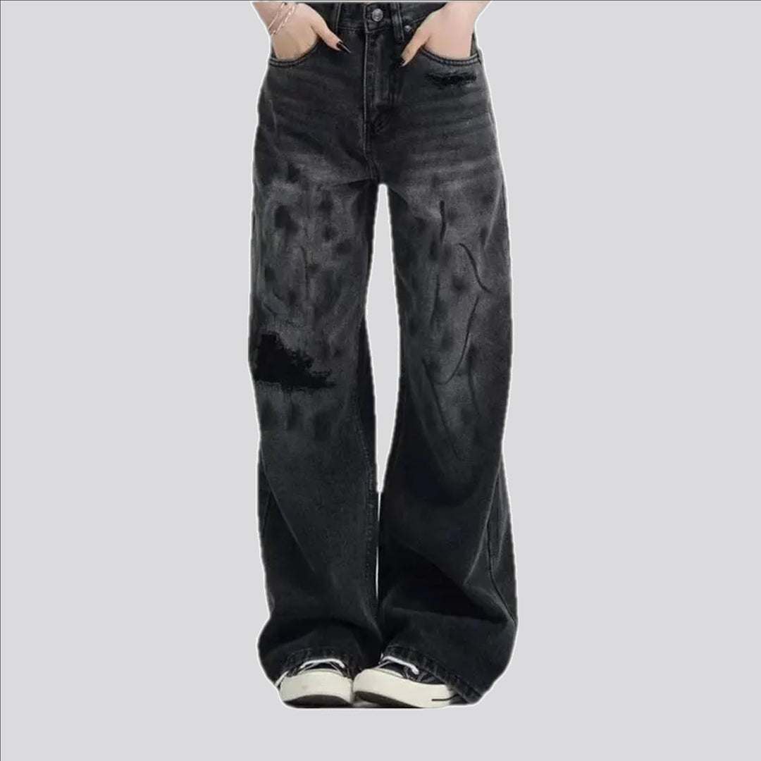 Faded style men's jeans