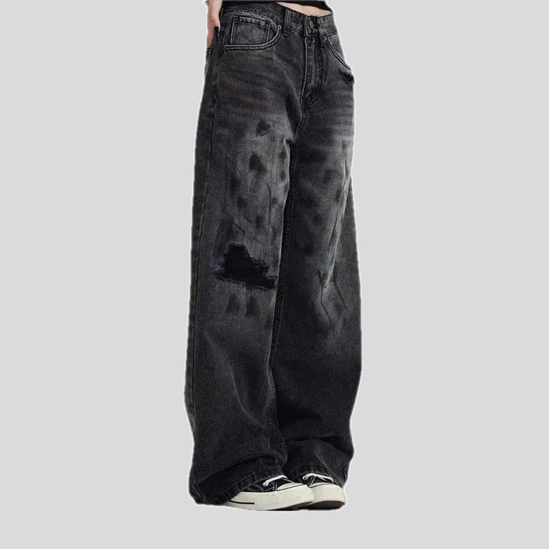 Faded style men's jeans