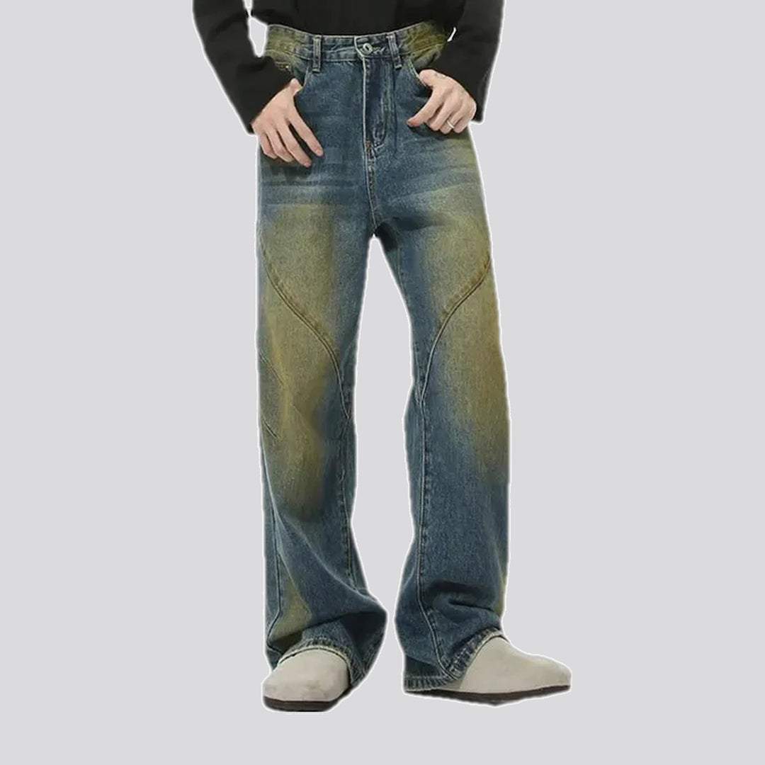 Whiskered Straight-fit Men's Jeans | Jeans4you.shop