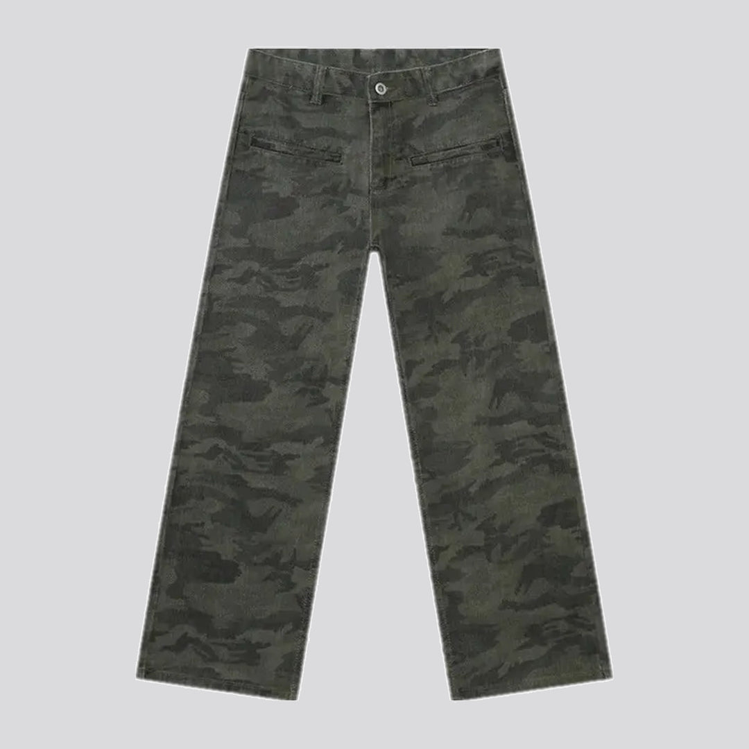 Stylish camo men's jeans