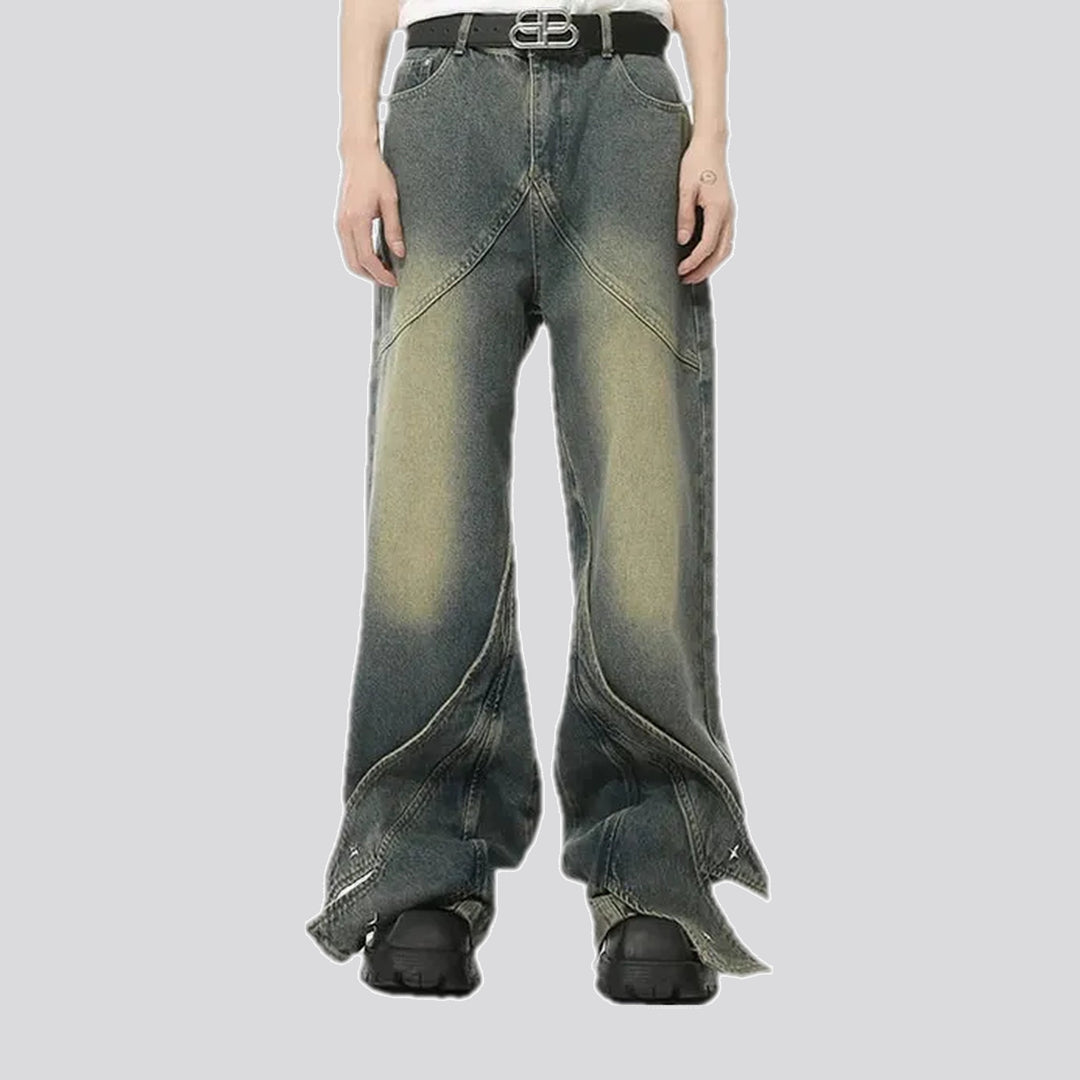 Retro and wide fit men's jeans