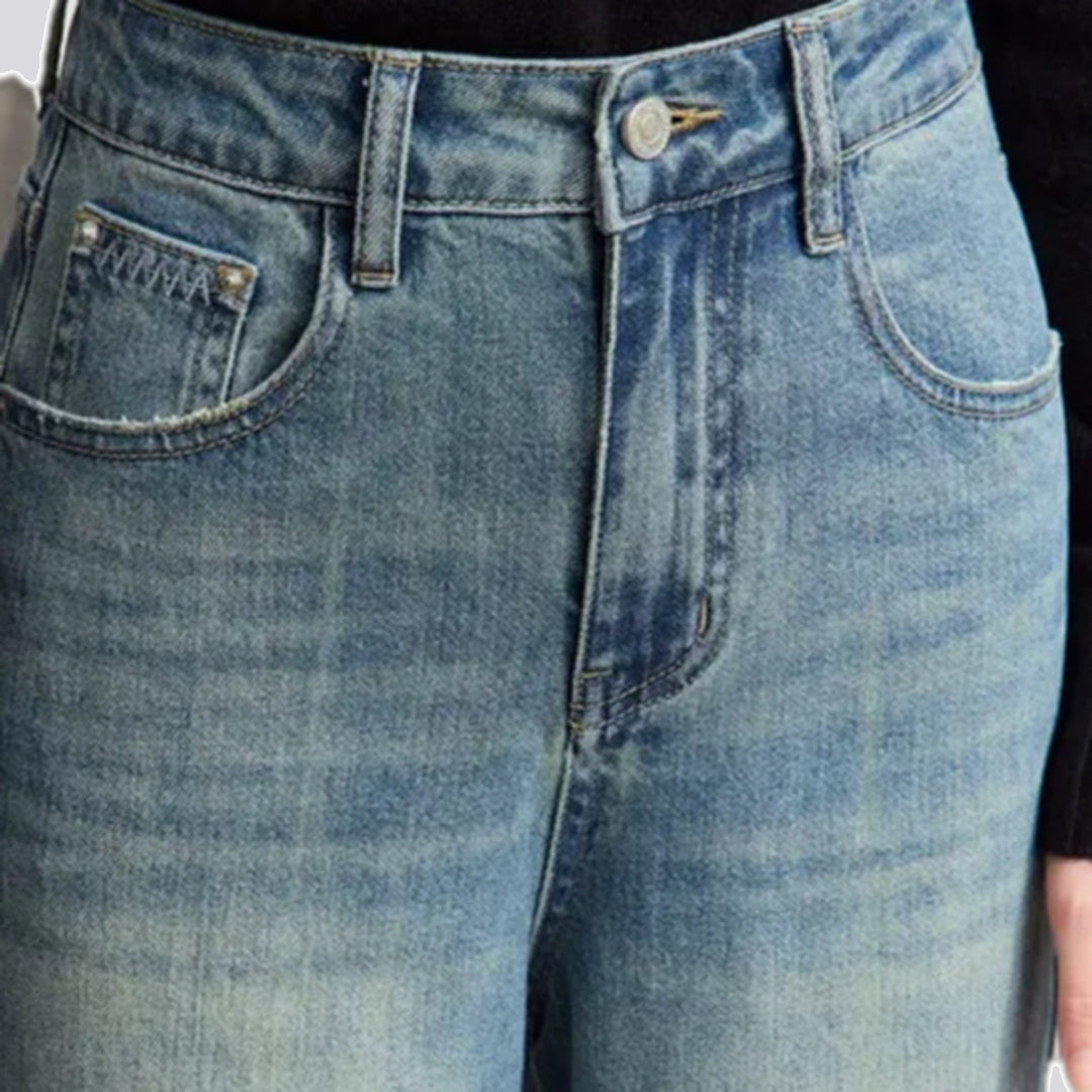 Stretchable vintage-style women's jeans