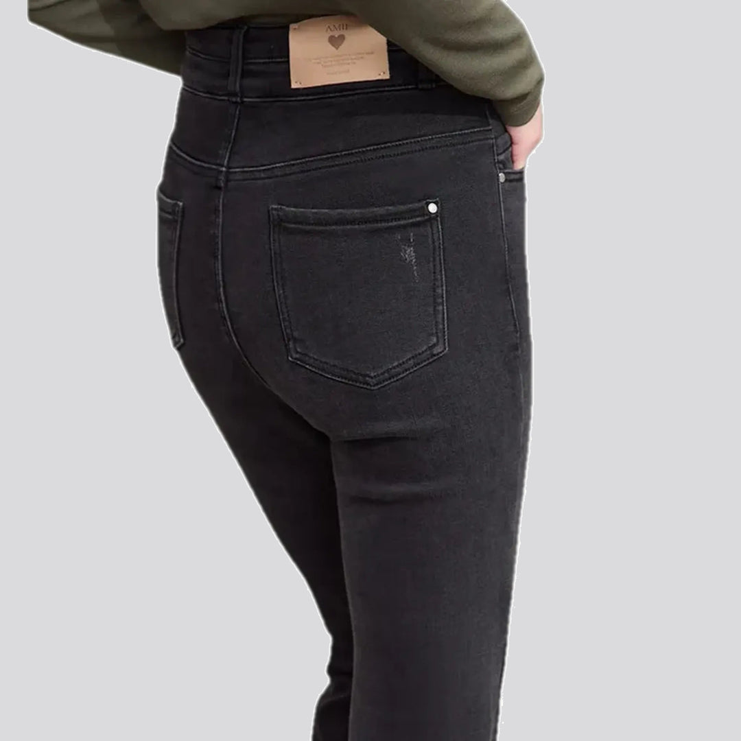 Stretchable padded casual women's jeans