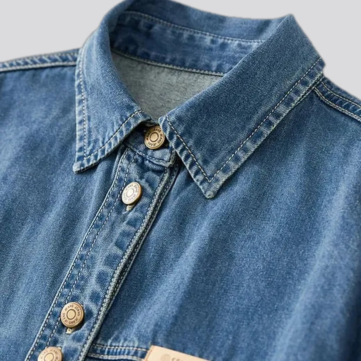 Casual oversized jacket denim shirt for ladies