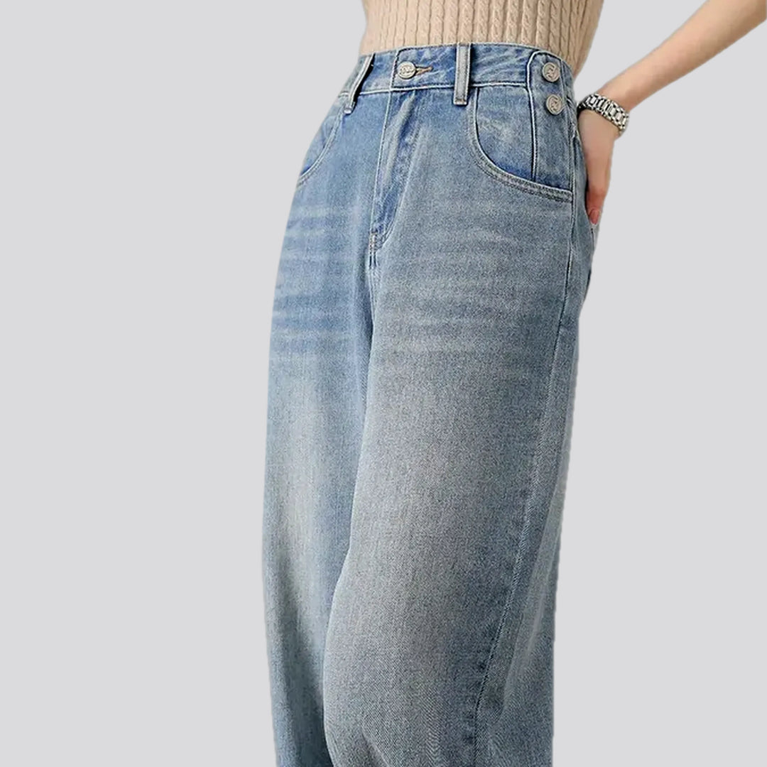 Casual stonewashed women's jeans