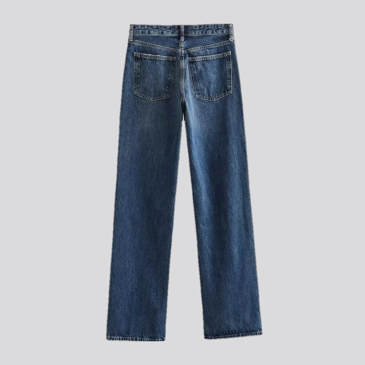 Faded casual jeans for women