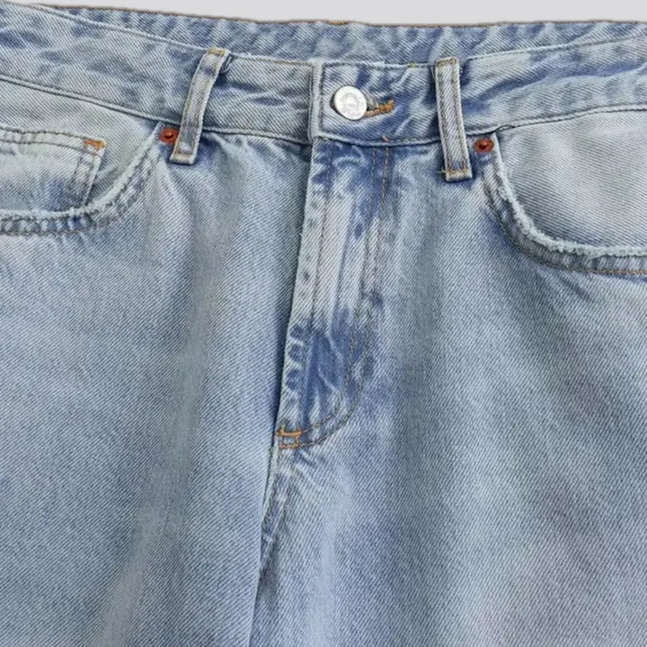 Faded casual jeans for women