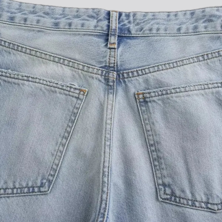 Faded casual jeans for women