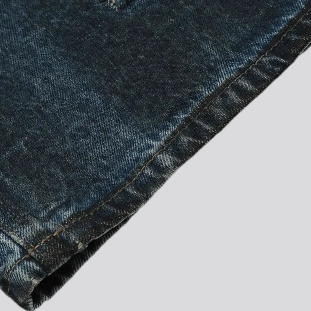 Fashionable mid rise baggy jeans for men