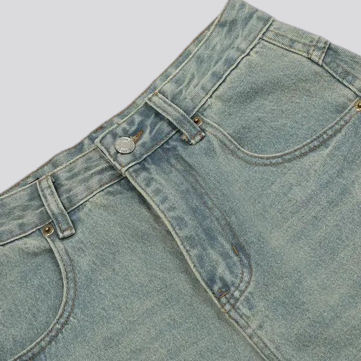 90s style slouchy faded men's jeans