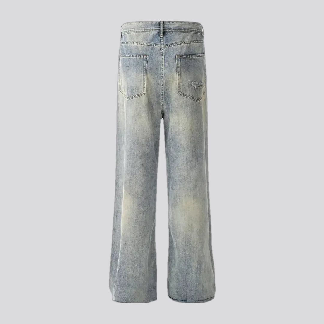 Grunge style men's jeans