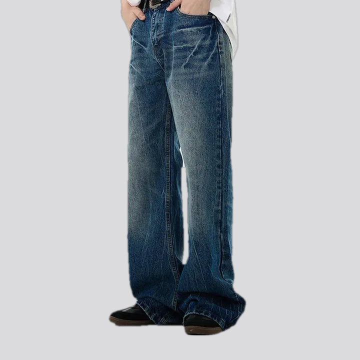 Fashion slouchy men's jeans