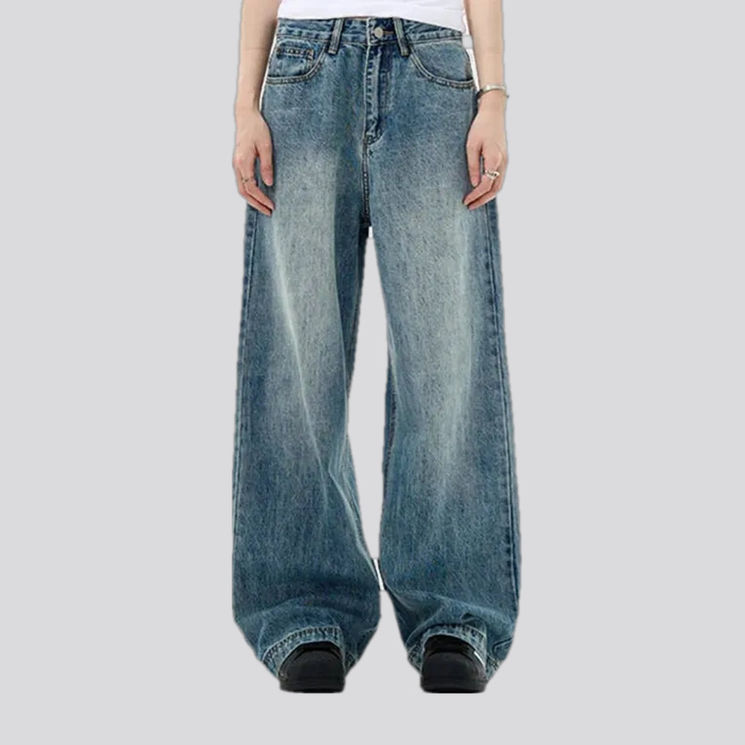 Boho baggy fashion men's jeans