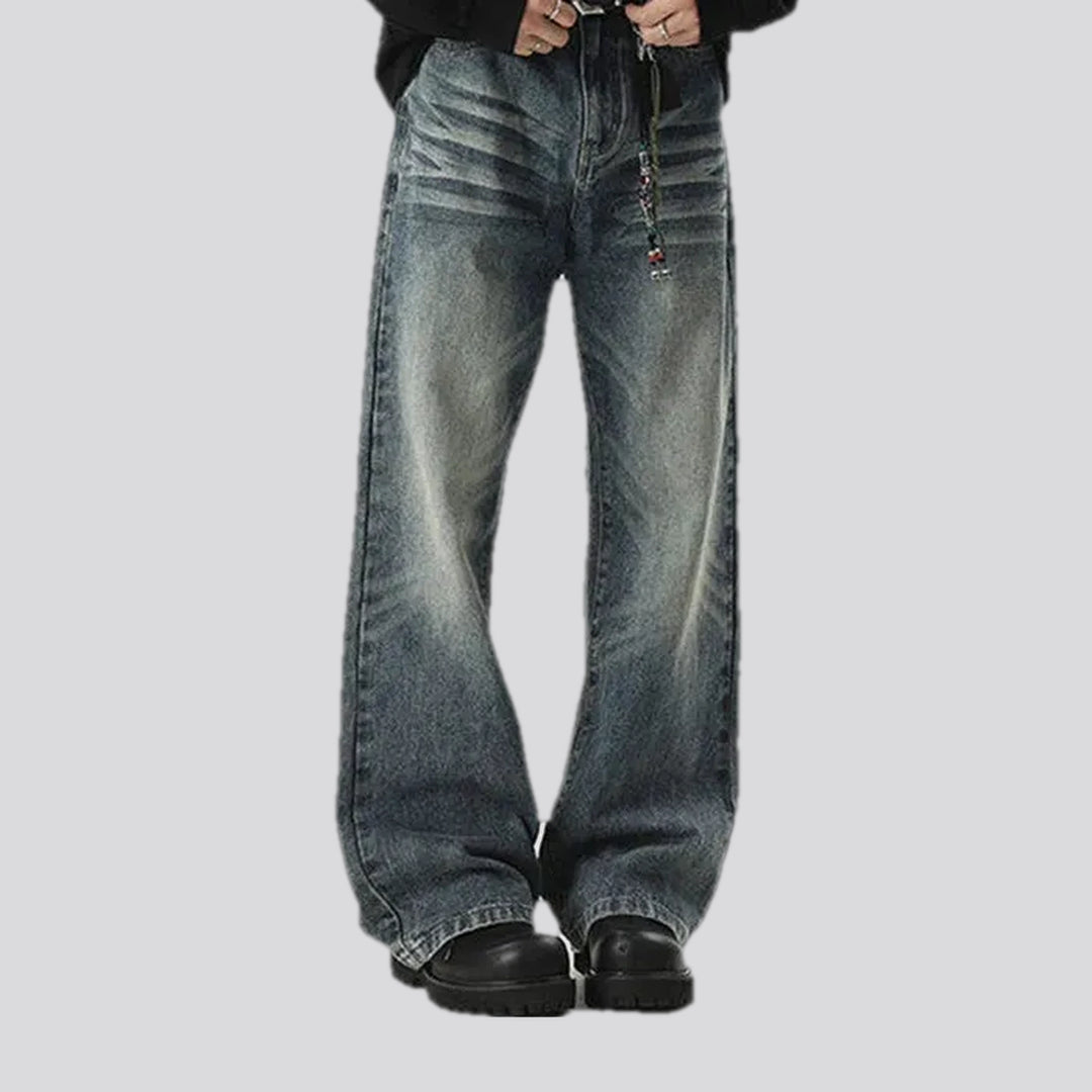 Vintage faded men's jeans