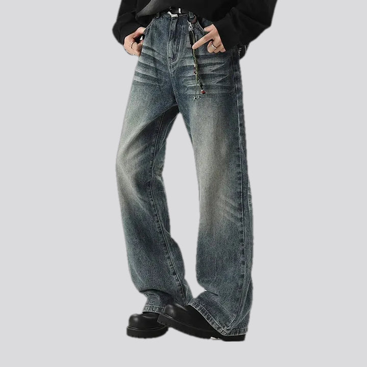 Vintage faded men's jeans