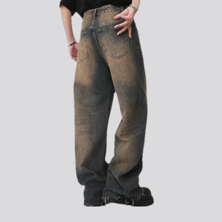 Boho baggy over men's jeans