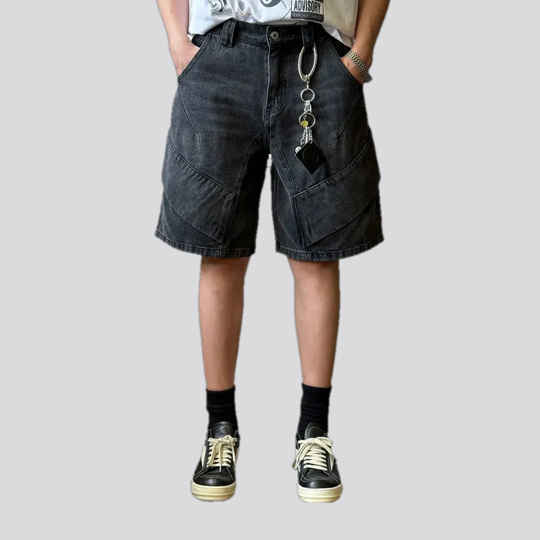 Retro style men's jeans shorts