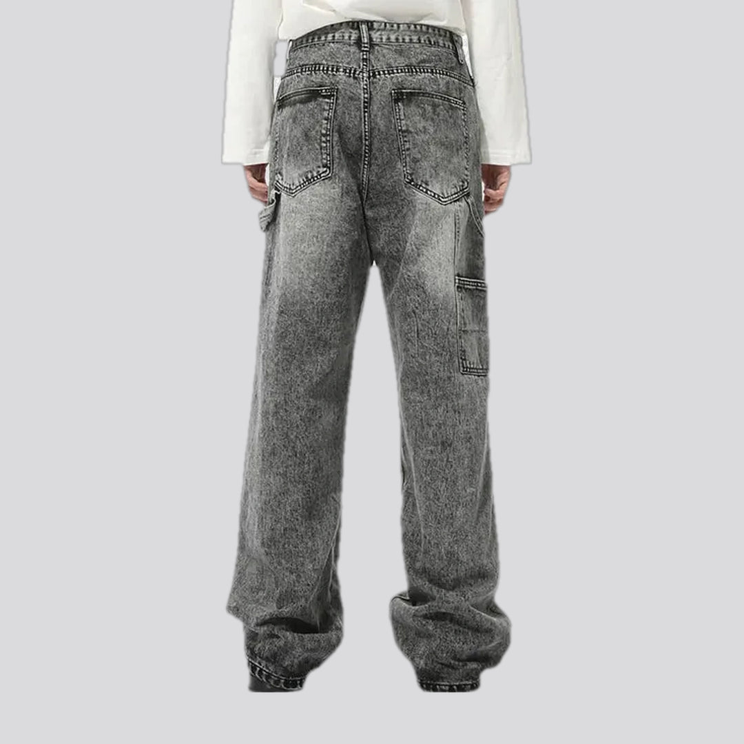 Fashion grunge wide fit men's jeans