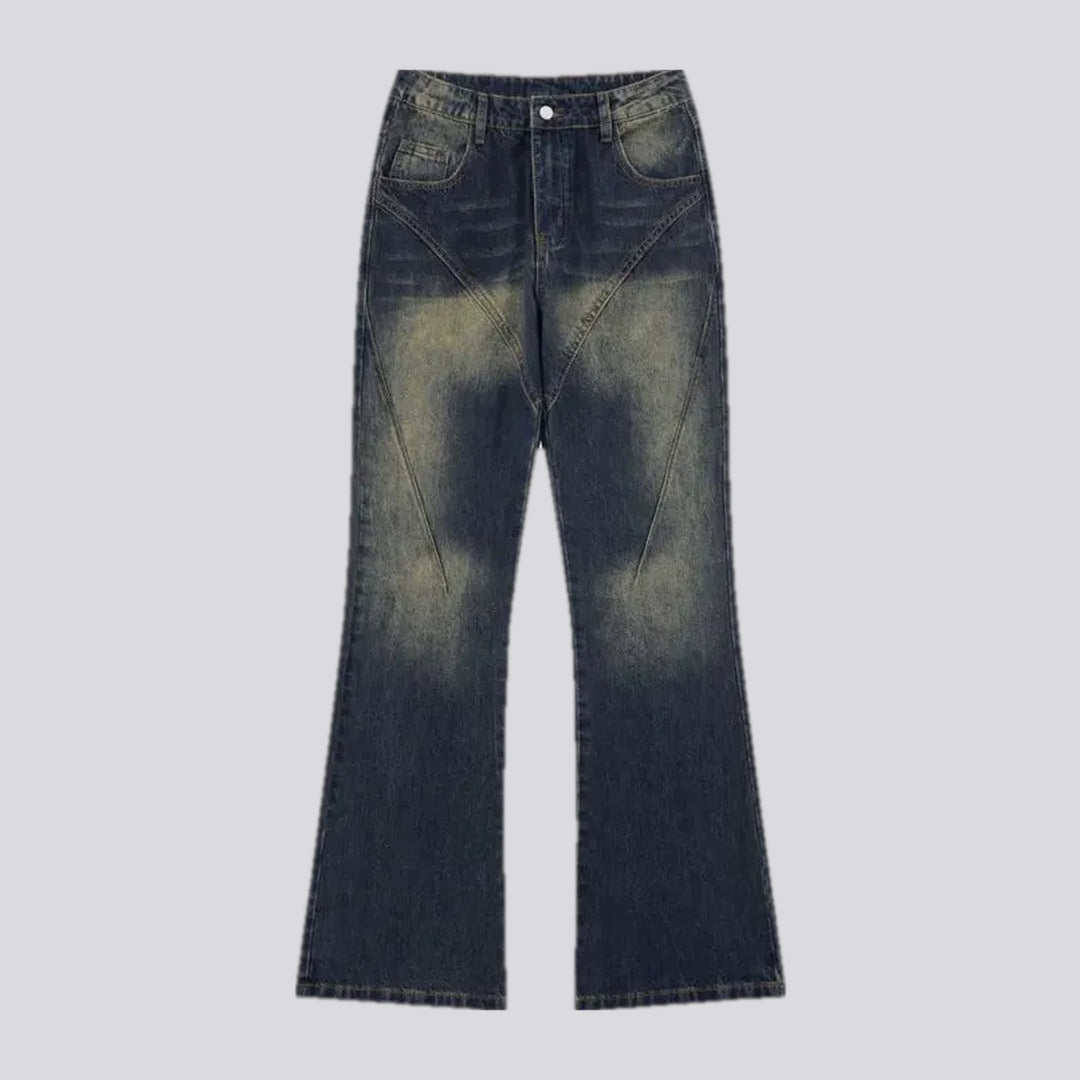 Medium rise stylish men's jeans