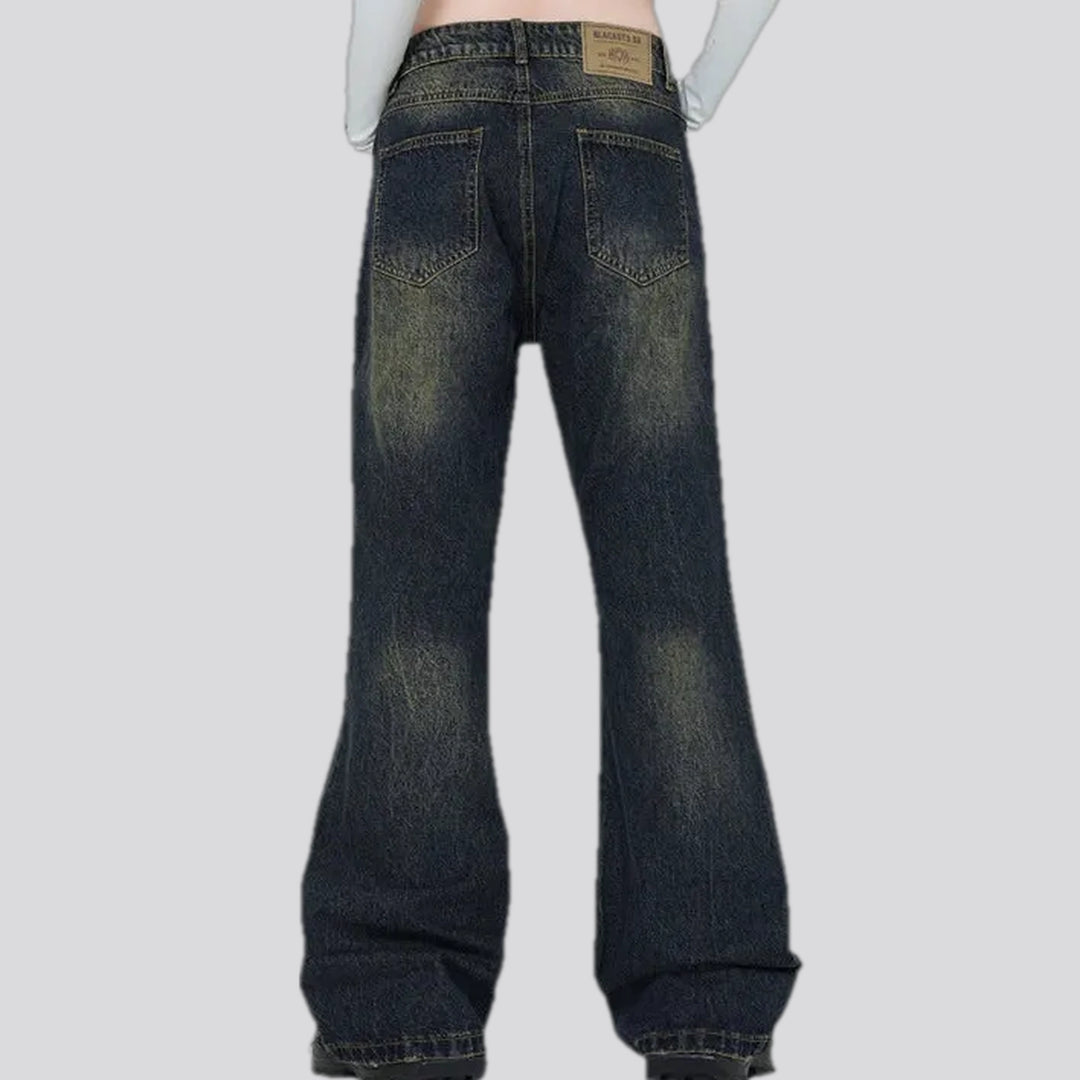 Medium rise stylish men's jeans