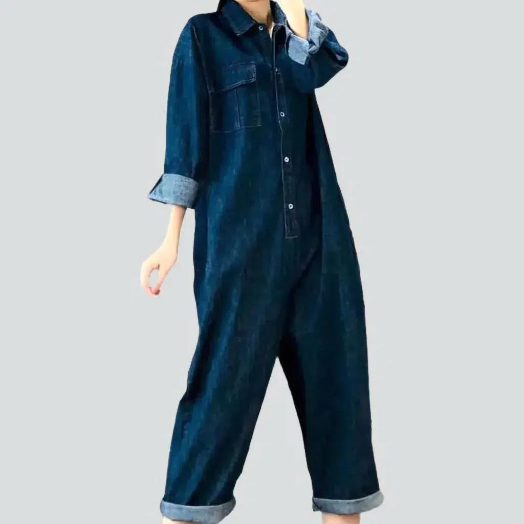 90s dark denim overall
 for women | Jeans4you.shop