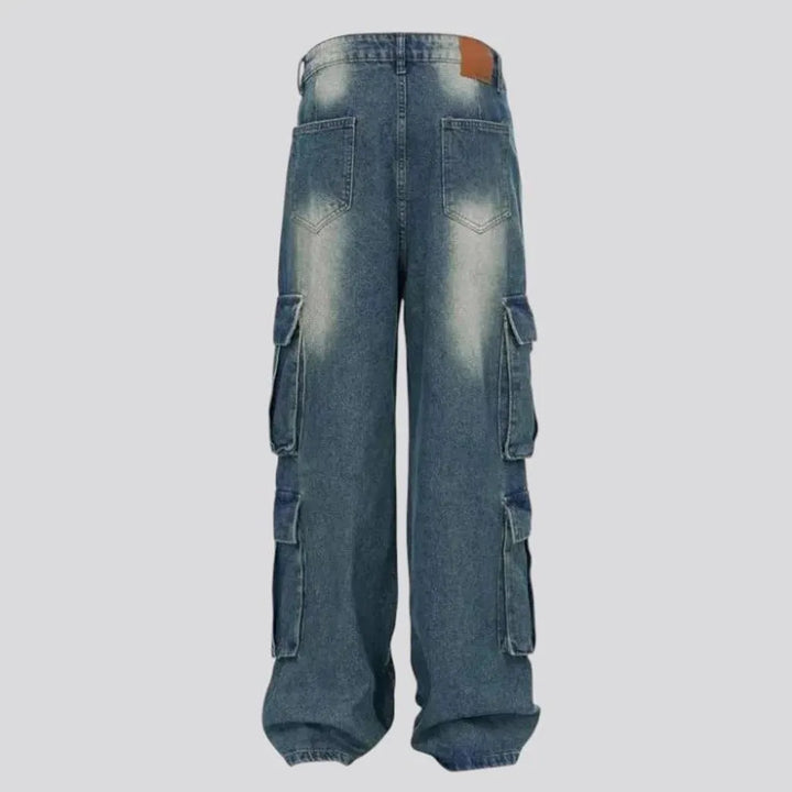 Wide fit men's jeans