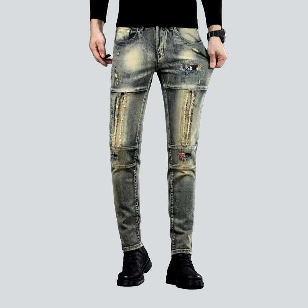 Aged stretchy men's jeans | Jeans4you.shop