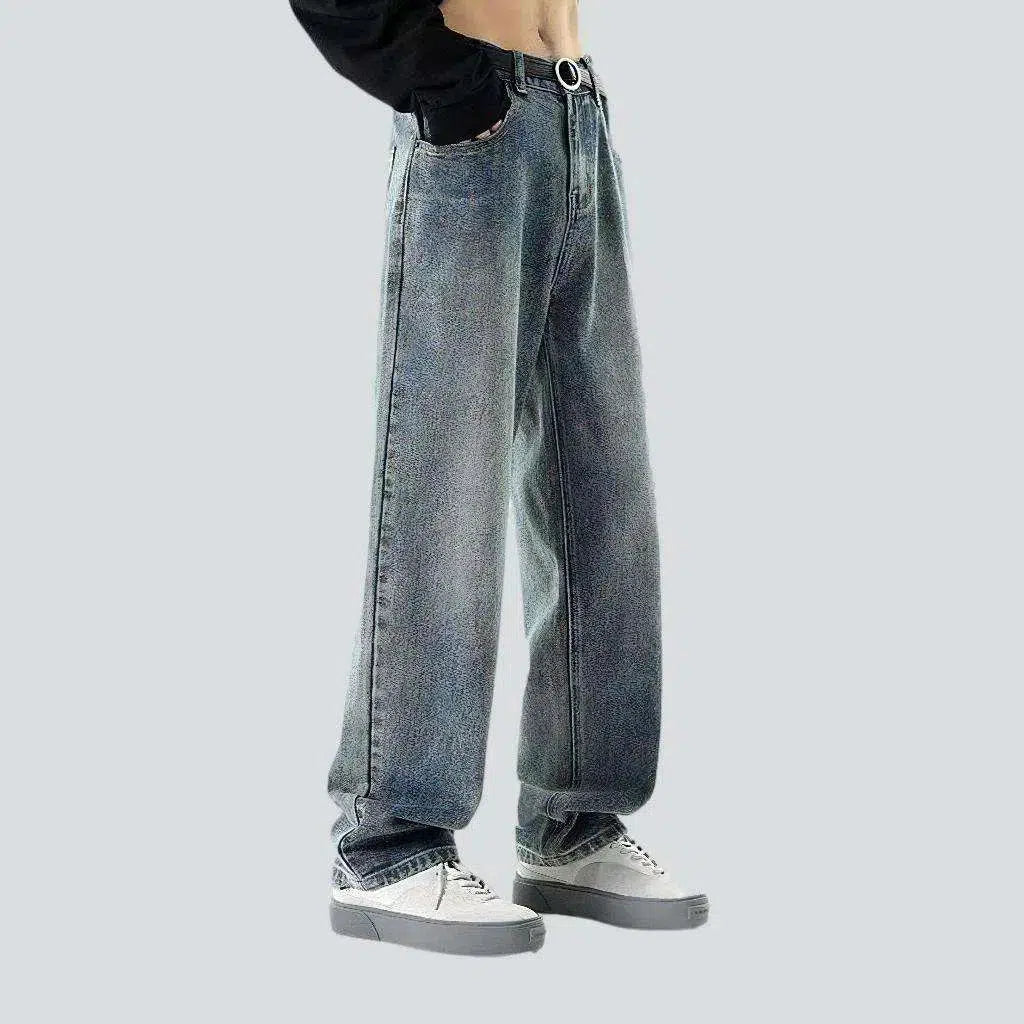Baggy medium wash jeans
 for men | Jeans4you.shop