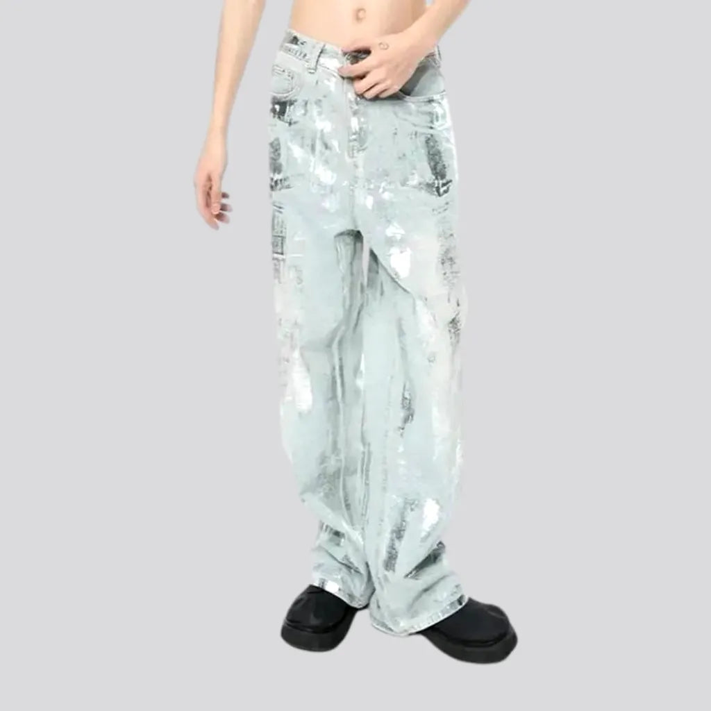 Baggy men's paint-stains jeans | Jeans4you.shop