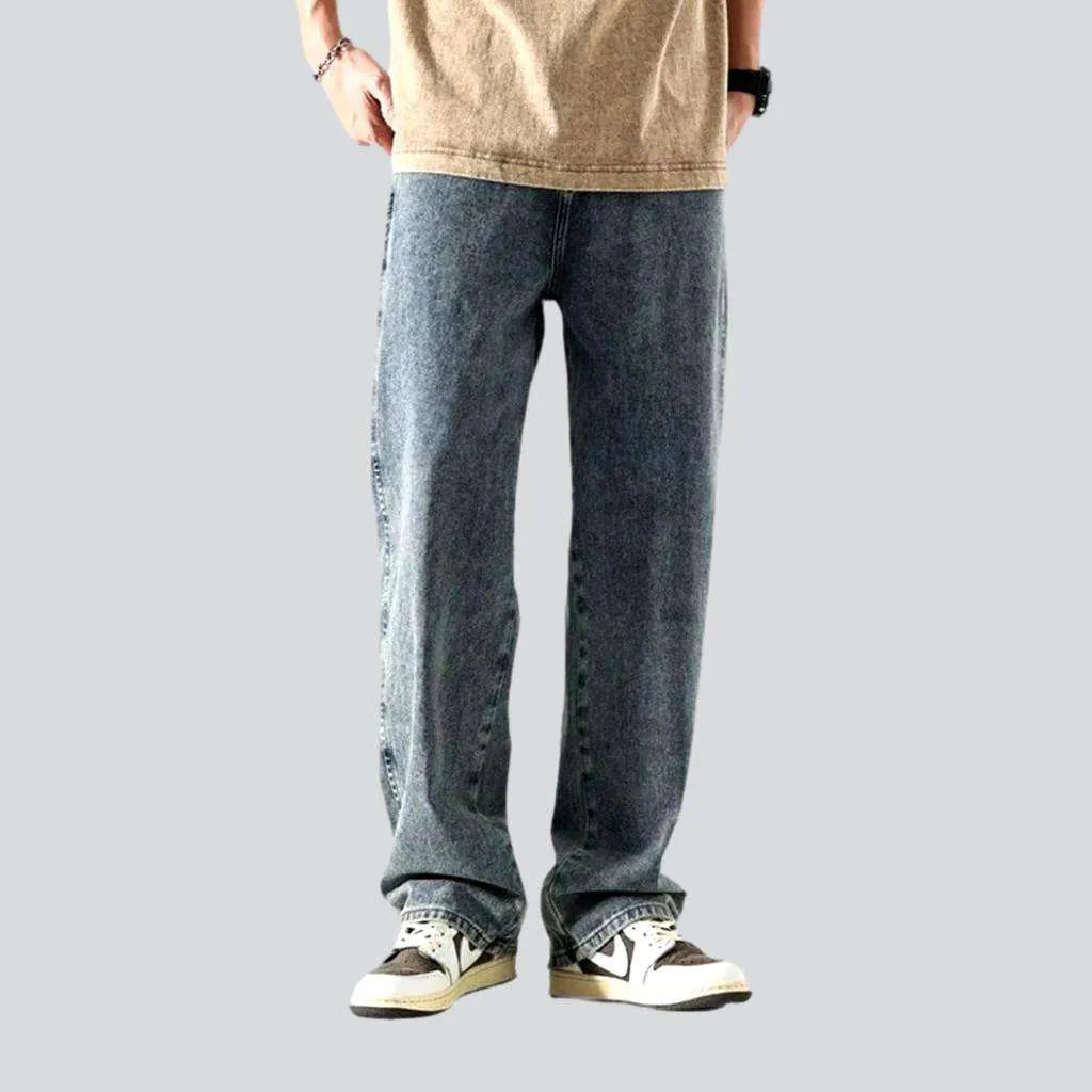 Baggy men's stonewashed jeans | Jeans4you.shop