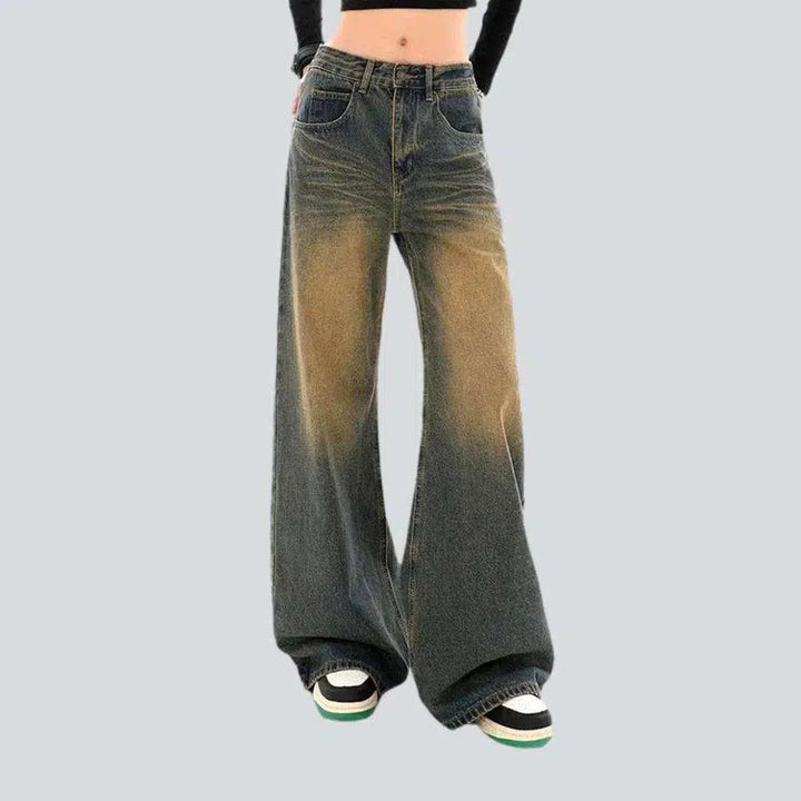 Baggy whiskered jeans
 for ladies | Jeans4you.shop