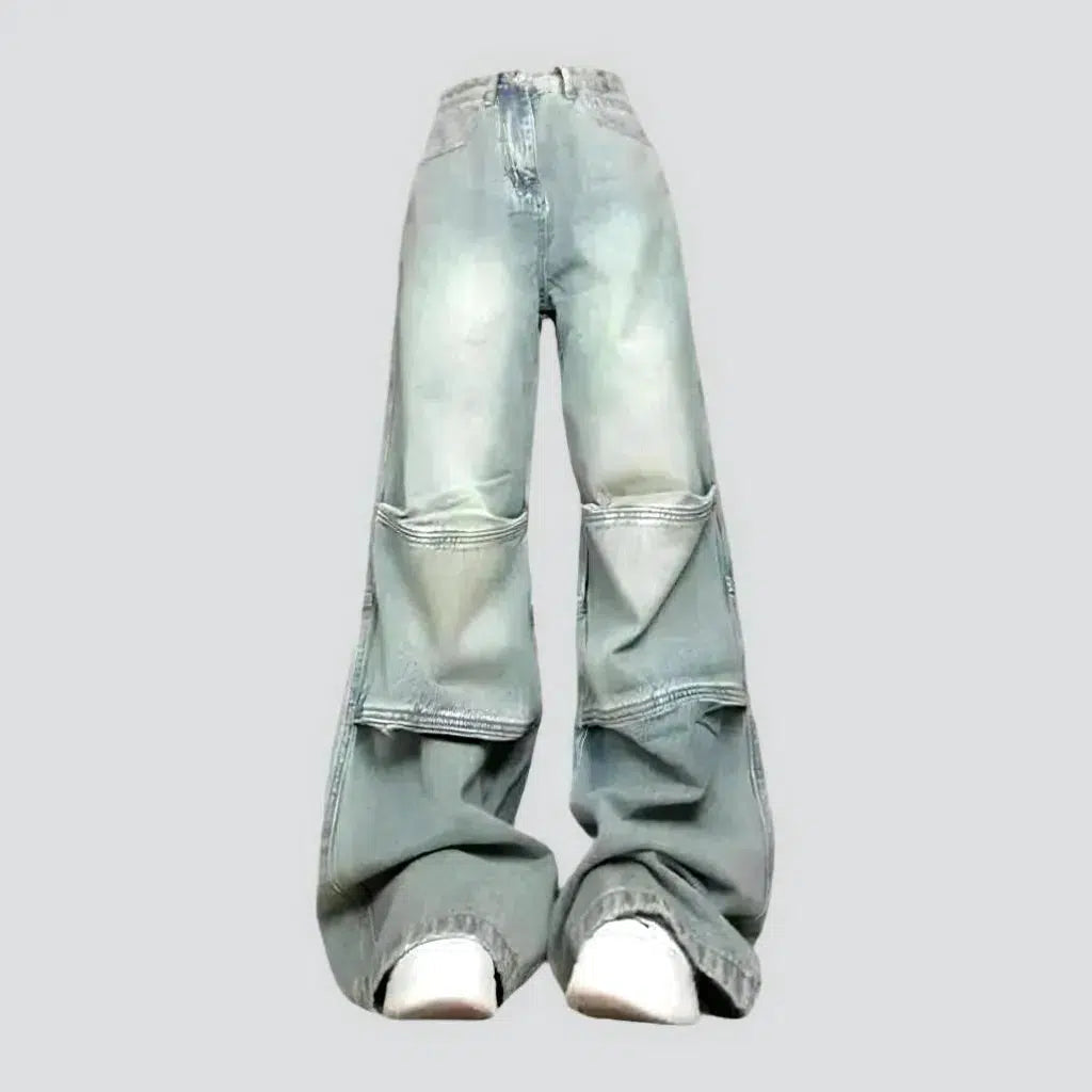 Baggy women's layered jeans | Jeans4you.shop