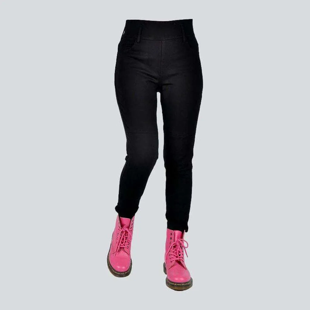 Biker high-waist denim pants
 for ladies | Jeans4you.shop