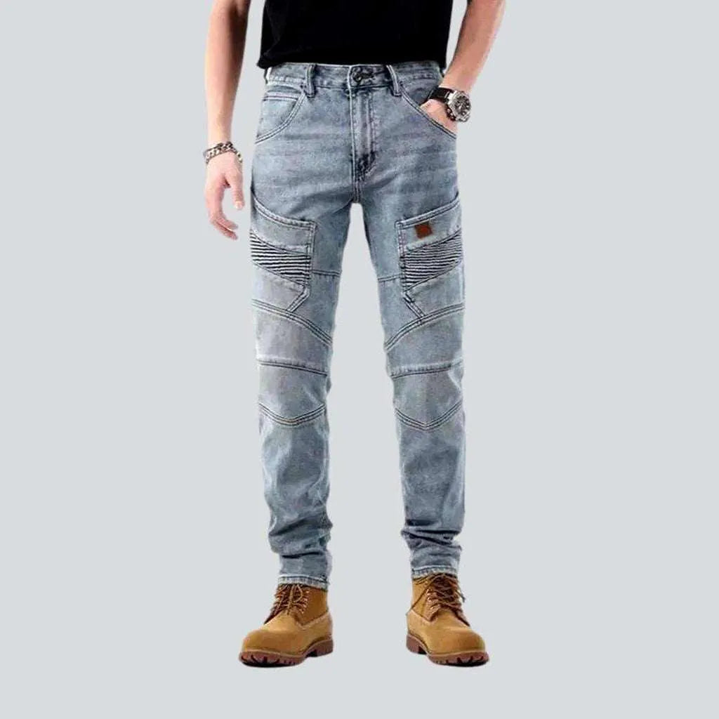Biker men's whiskered jeans | Jeans4you.shop