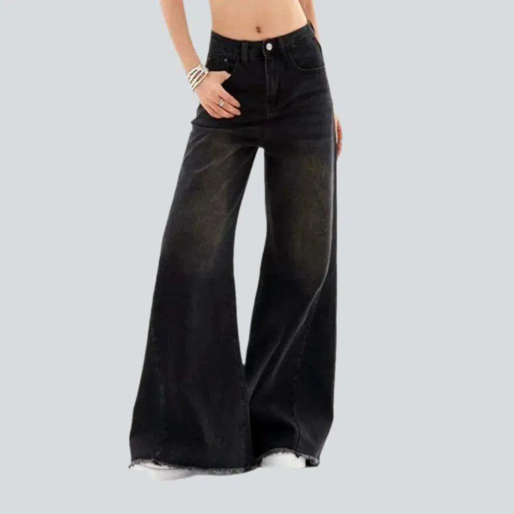 Black high-waist jeans
 for ladies | Jeans4you.shop