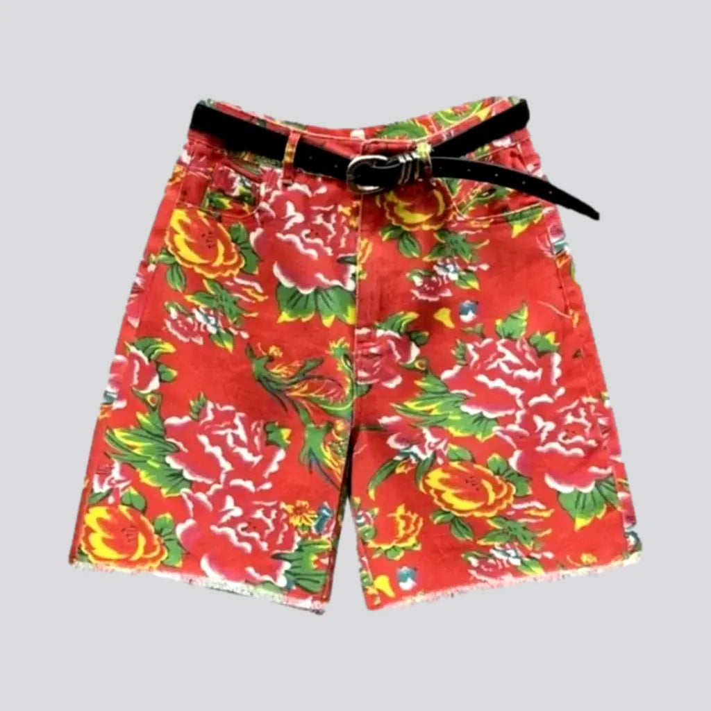 Boho raw-hem women's denim shorts | Jeans4you.shop