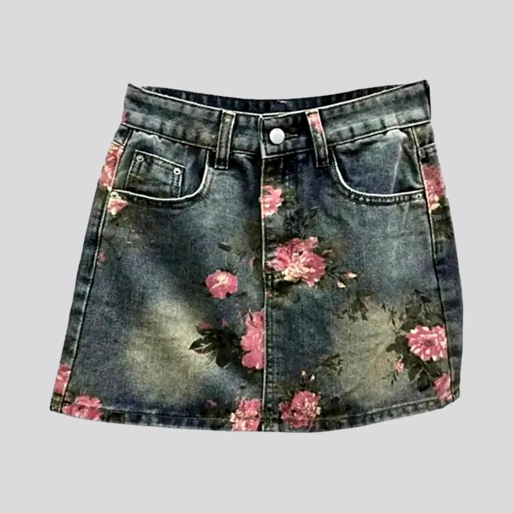Boho women's denim skort | Jeans4you.shop