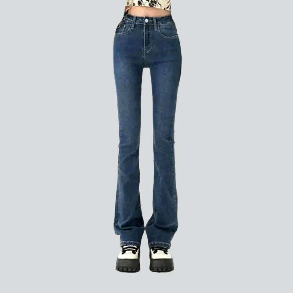 Bootcut stonewashed jeans
 for women | Jeans4you.shop