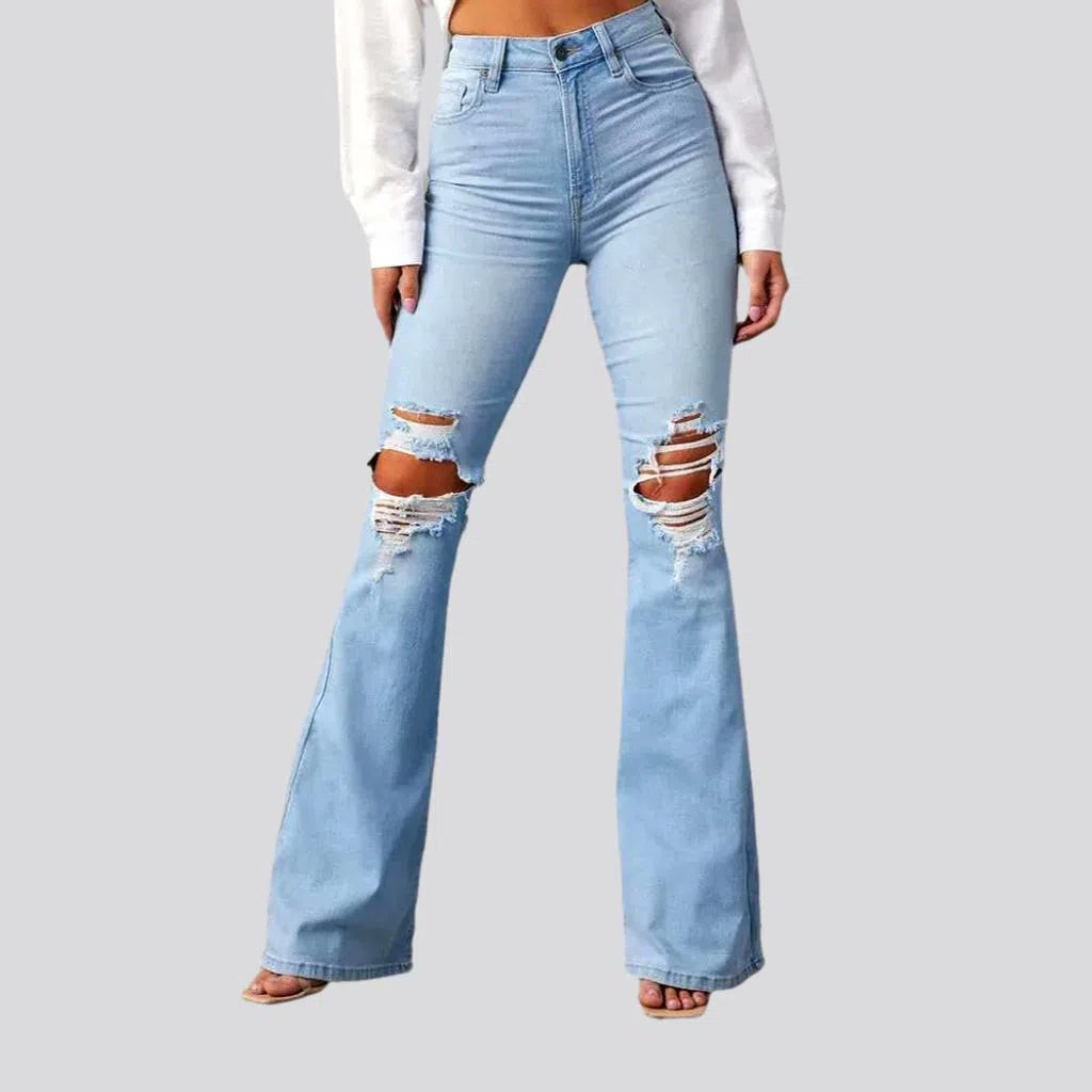 Bootcut women's distressed jeans | Jeans4you.shop