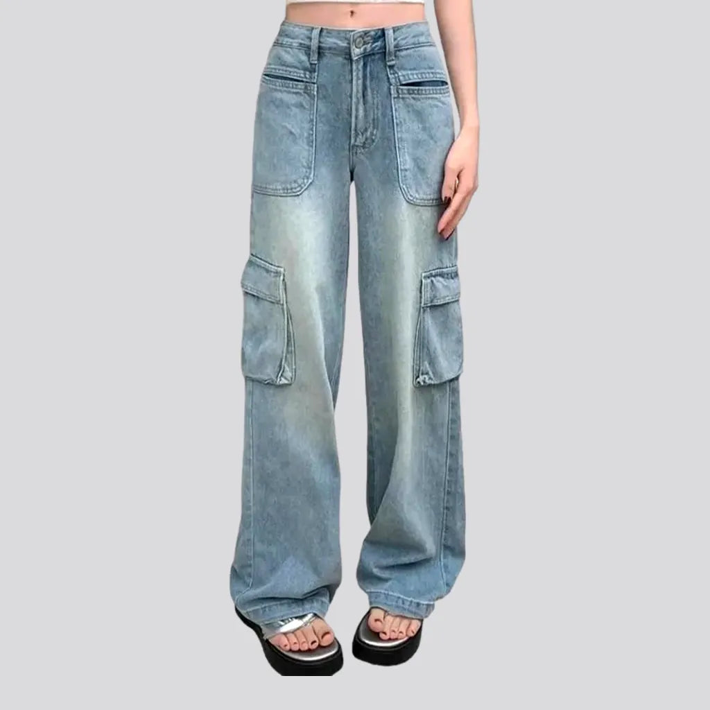 Cargo floor-length jeans
 for women | Jeans4you.shop